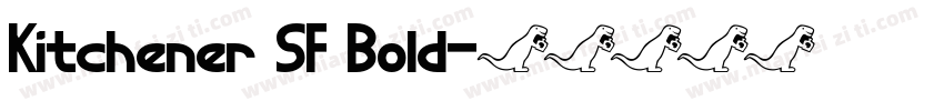 Kitchener SF Bold字体转换